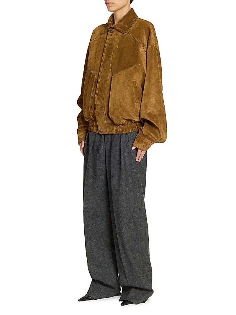 Bomber Jacket in Suede