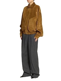 Bomber Jacket in Suede