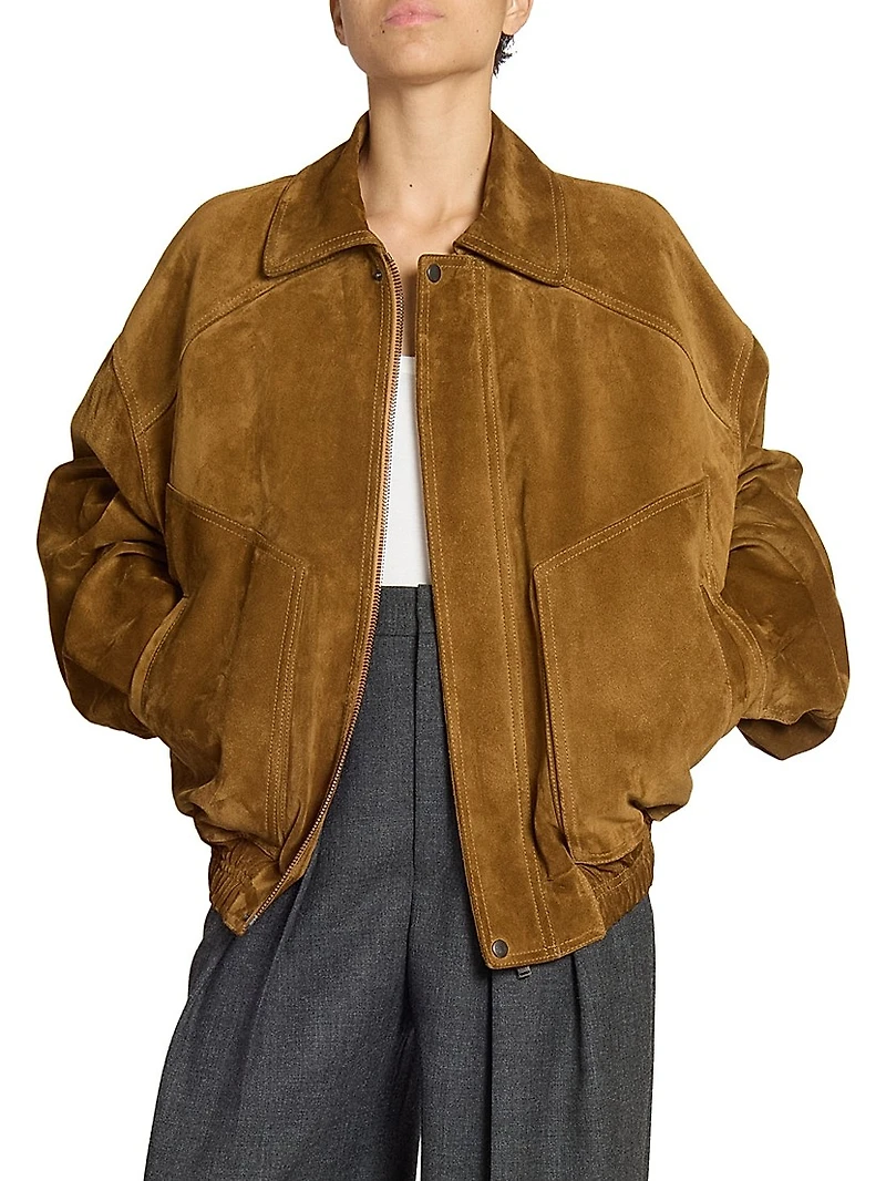 Bomber Jacket in Suede