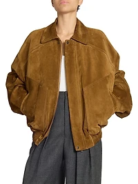 Bomber Jacket in Suede