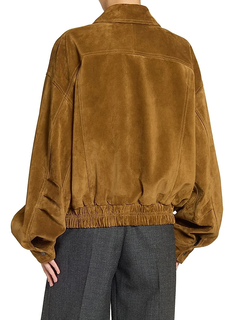 Bomber Jacket in Suede