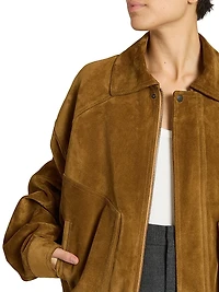 Bomber Jacket in Suede