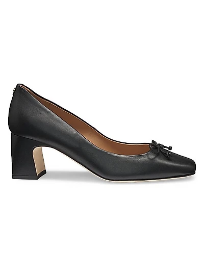 Heeled Pumps in Nappa Leather