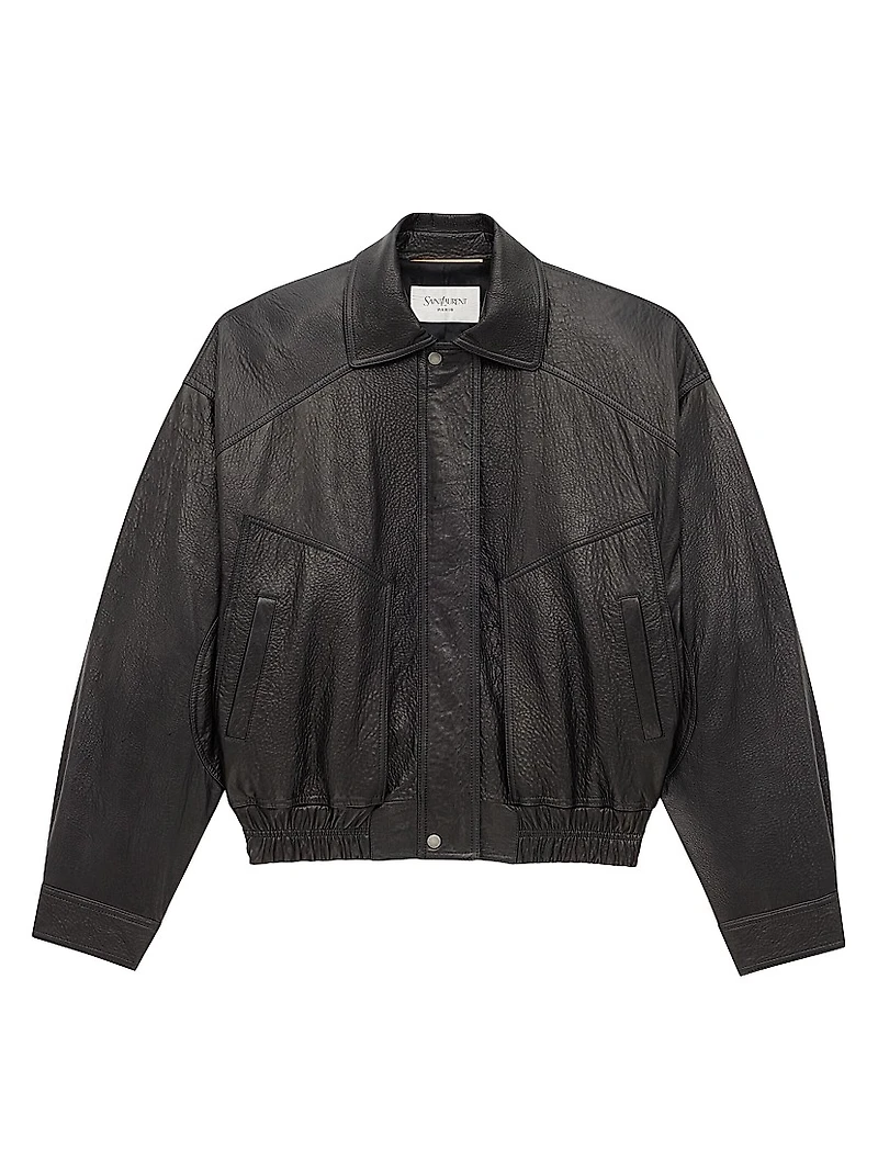 Bomber Jacket in Lambskin