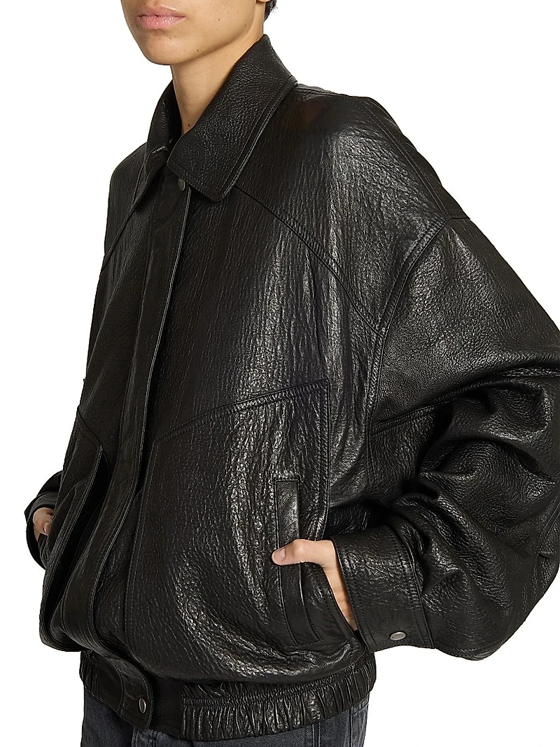 Bomber Jacket in Lambskin
