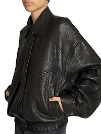 Bomber Jacket in Lambskin