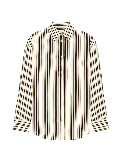 Cassandre Shirt in Striped Cotton Poplin
