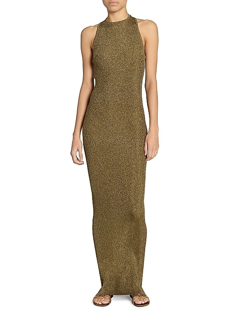 Racerback Dress in Lamã Rib Knit