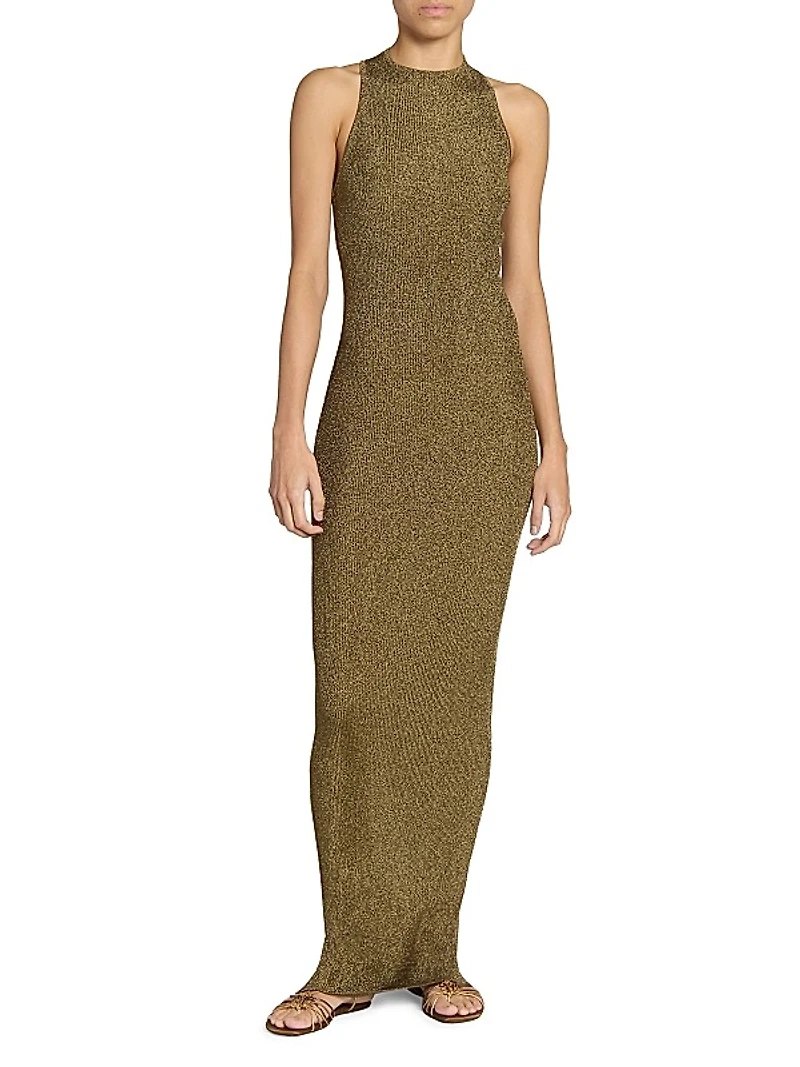 Racerback Dress in Lamã Rib Knit