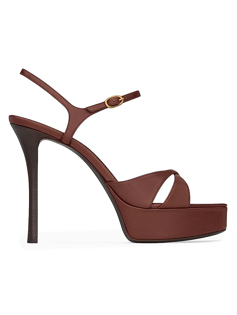 Debbie Platform Sandals Smooth Leather