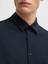 Relaxed-Fit Overshirt in Water-Repellent Stretch Fabric