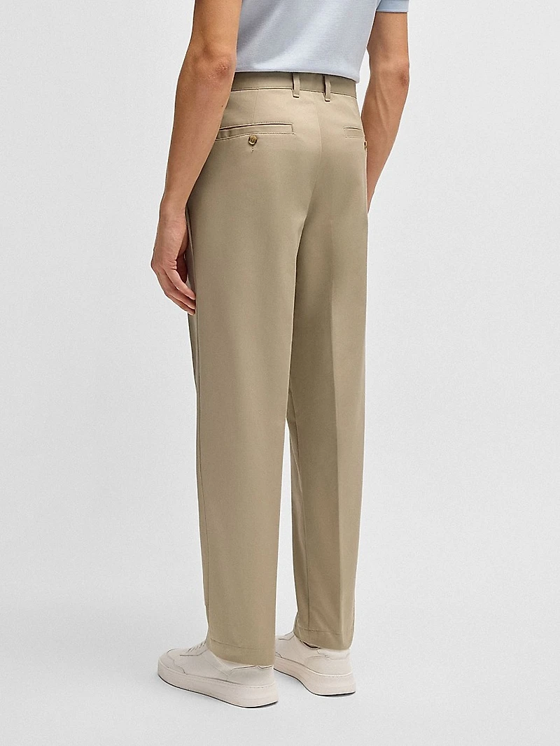 Relaxed-Fit Trousers Cotton Twill