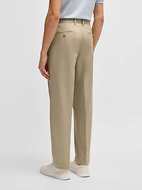Relaxed-Fit Trousers Cotton Twill