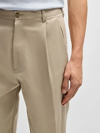 Relaxed-Fit Trousers Cotton Twill