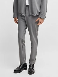 Slim-Fit Trousers Performance-Stretch Fabric