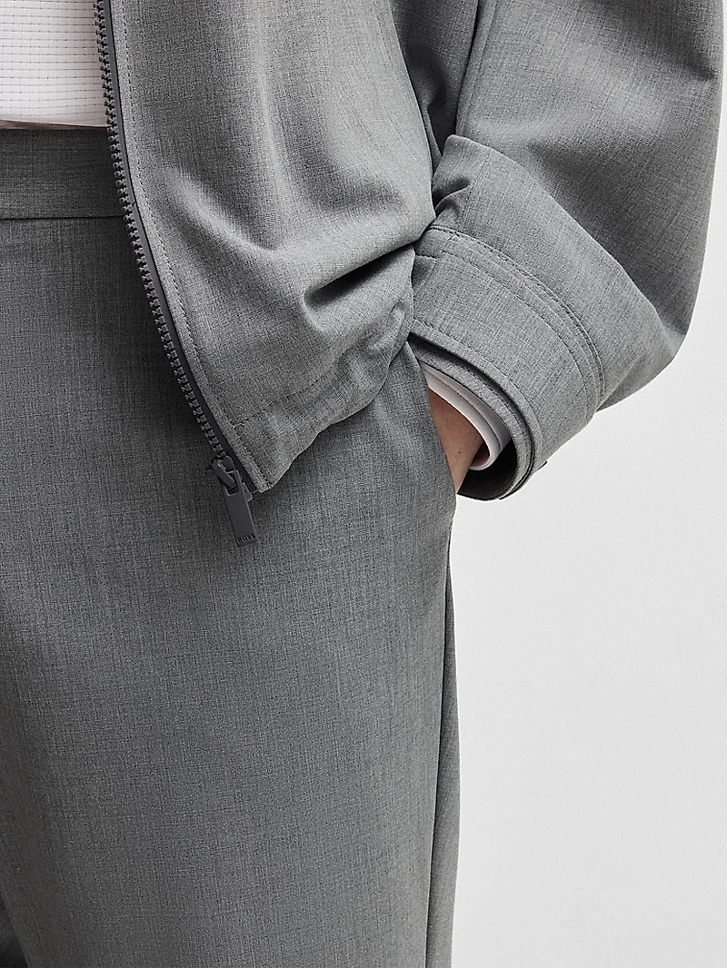 Slim-Fit Trousers Performance-Stretch Fabric