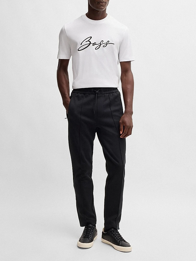 Regular-Fit Tracksuit Bottoms Mercerized Cotton