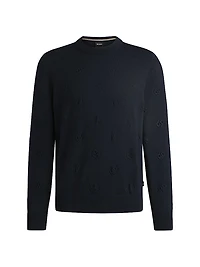 Wool Sweater with Double B Monograms