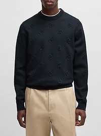 Wool Sweater with Double B Monograms
