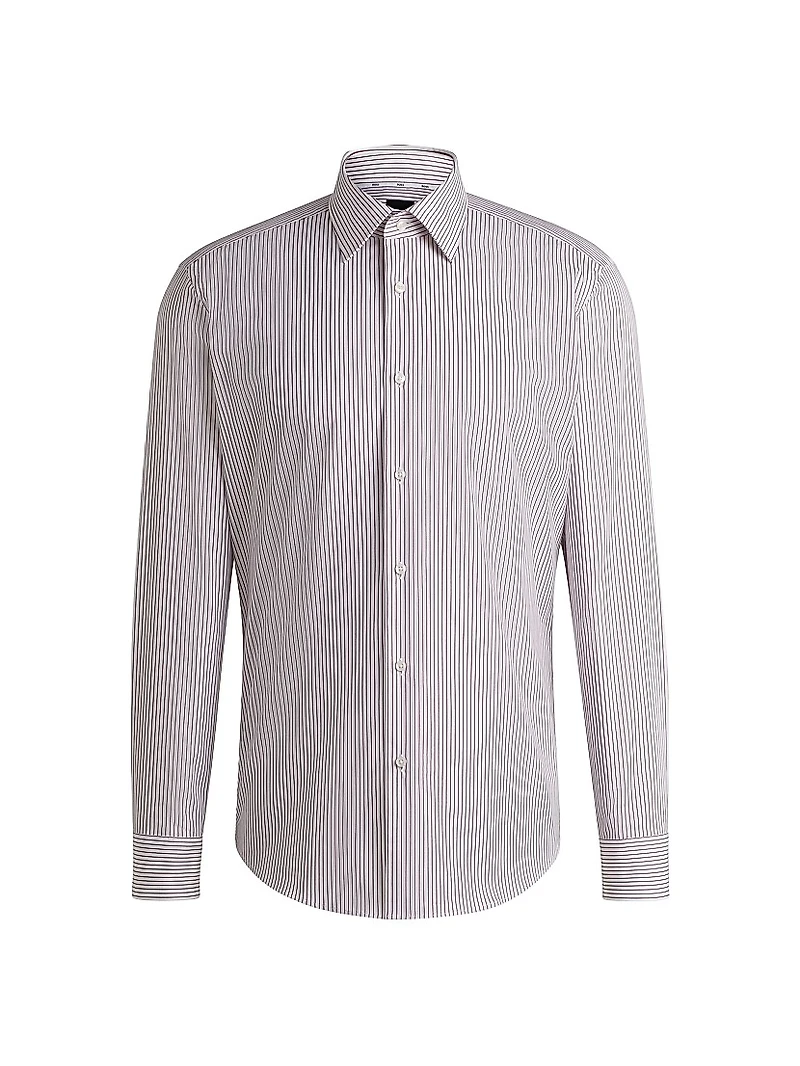 Regular-Fit Shirt Easy-Iron Stretch Cotton