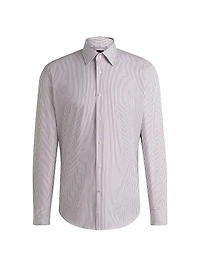 Regular-Fit Shirt Easy-Iron Stretch Cotton