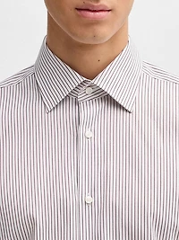 Regular-Fit Shirt Easy-Iron Stretch Cotton