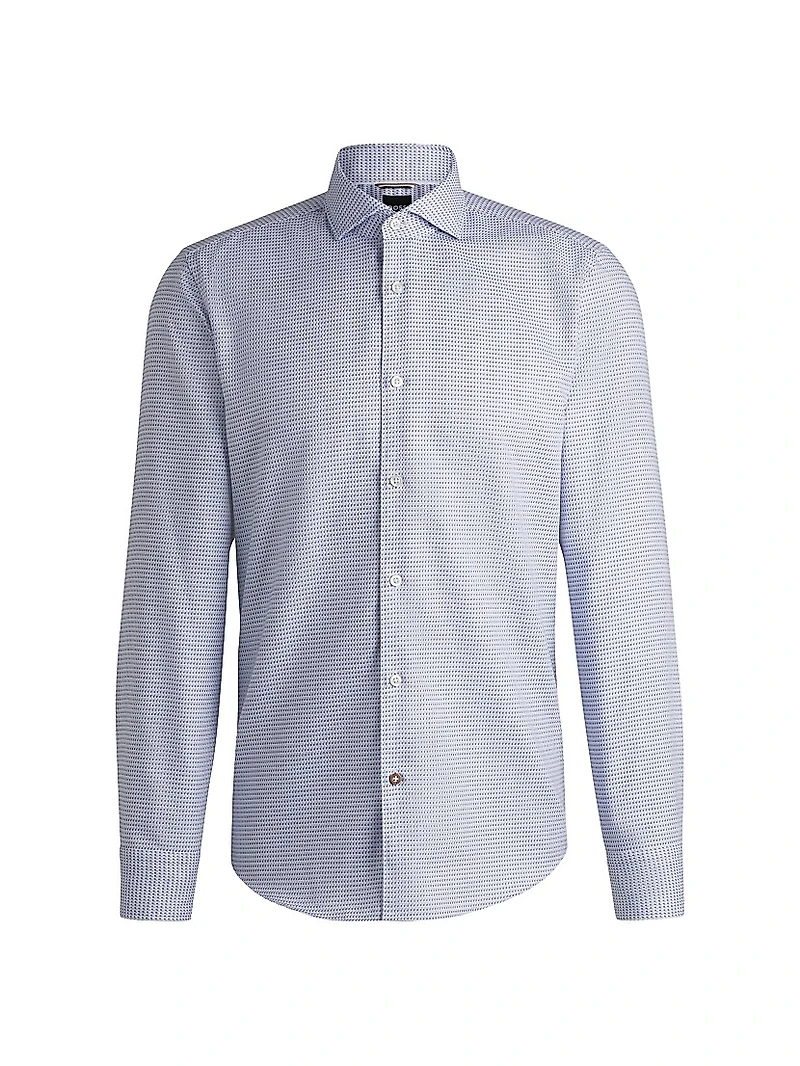 Casual-Fit Shirt Patterned Cotton