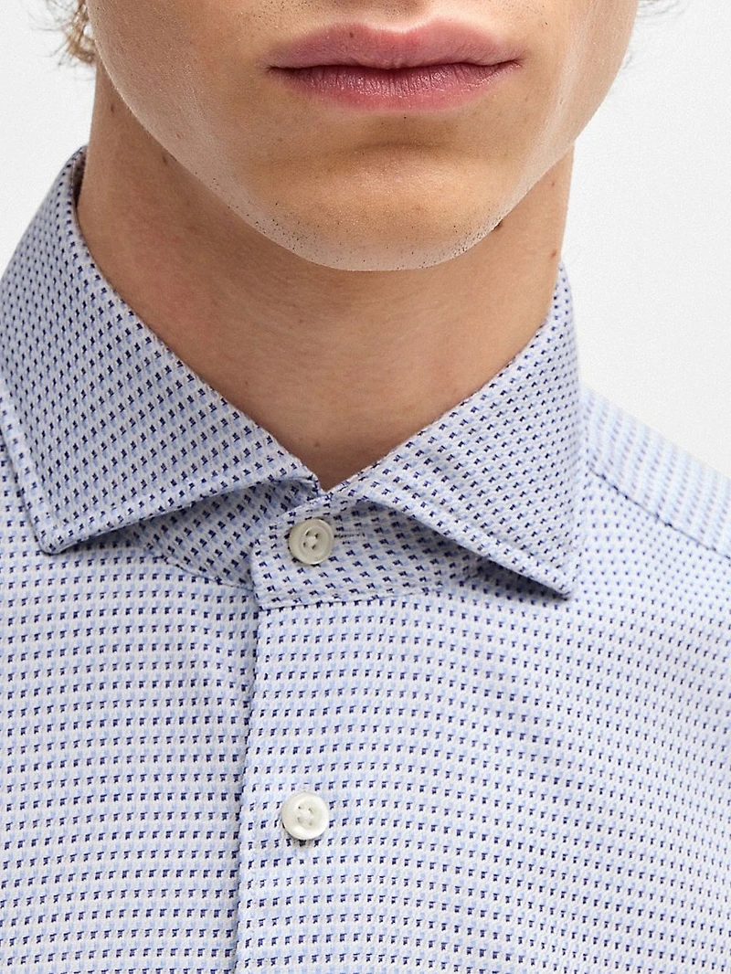 Casual-Fit Shirt Patterned Cotton