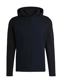 Knitted Jacket with Padded Front