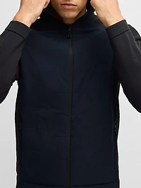 Knitted Jacket with Padded Front