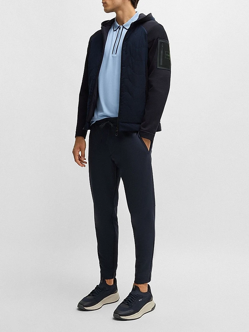 Knitted Jacket with Padded Front