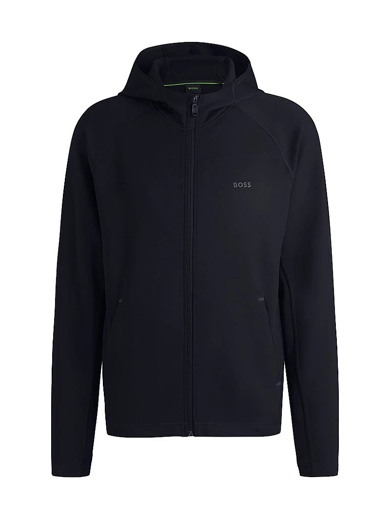 Active Stretch Zip-Up Hoodie with Moisture Management
