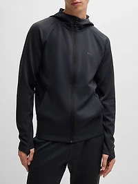 Active Stretch Zip-Up Hoodie with Moisture Management