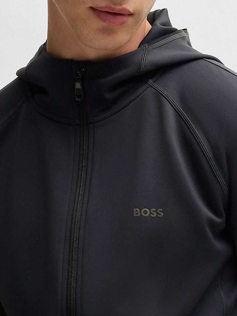 Active Stretch Zip-Up Hoodie with Moisture Management