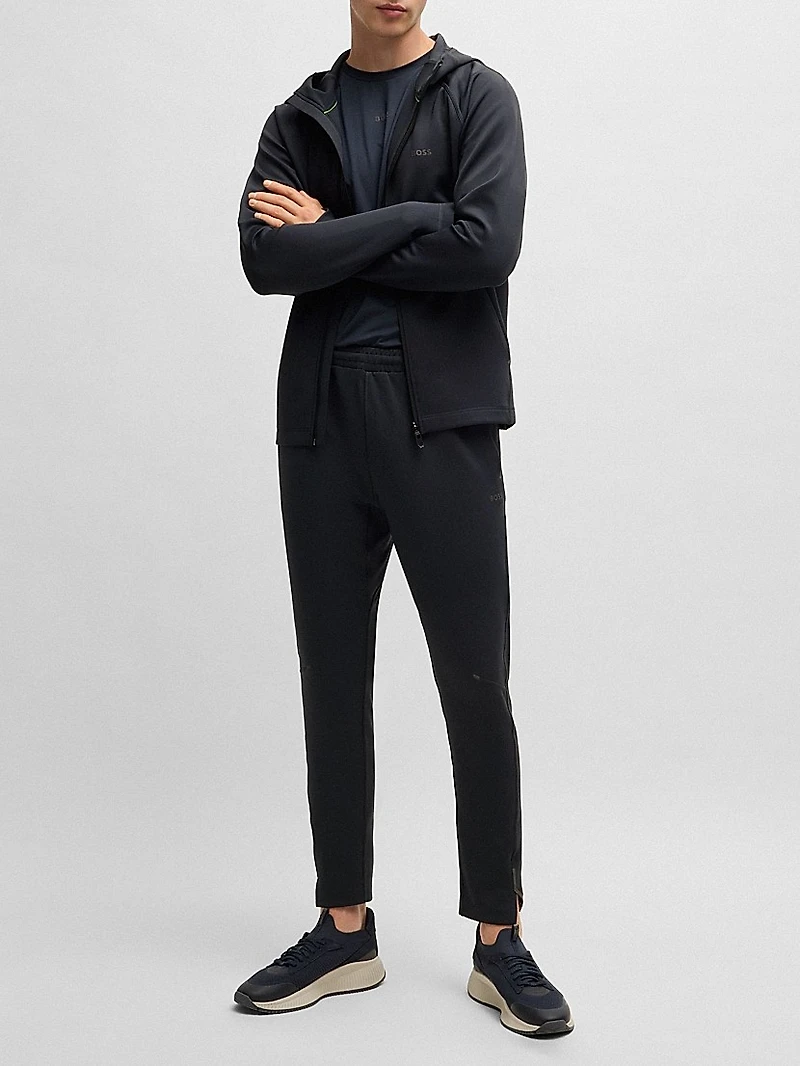 Active Stretch Zip-Up Hoodie with Moisture Management