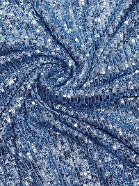 Sequined Cap-Sleeve Gown