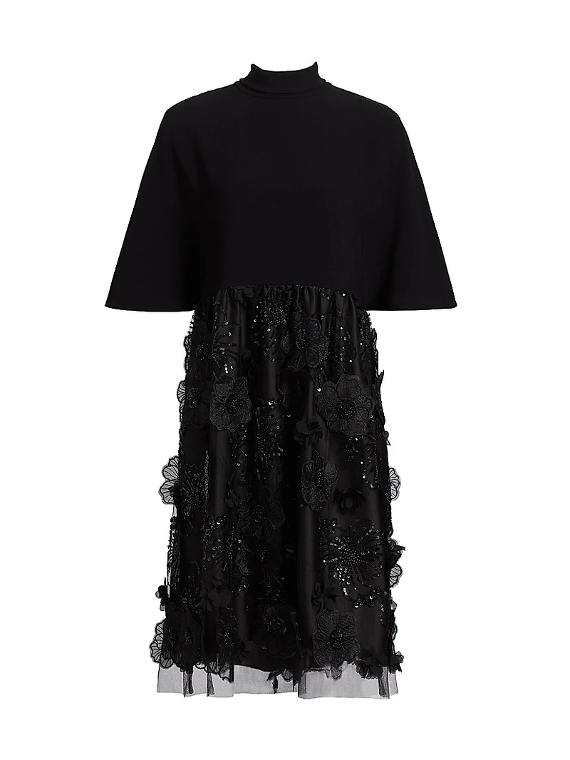 Embellished Tulle Skirt Cocktail Dress