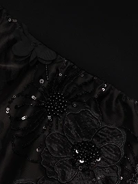 Embellished Tulle Skirt Cocktail Dress
