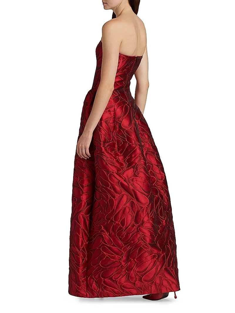 Jacqaurd Strapless Ballgown