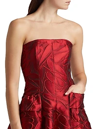 Jacqaurd Strapless Ballgown