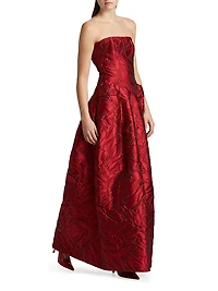 Jacqaurd Strapless Ballgown