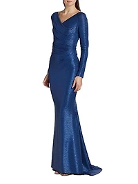 Draped Jersey Gown