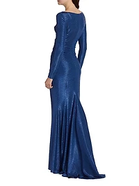 Draped Jersey Gown