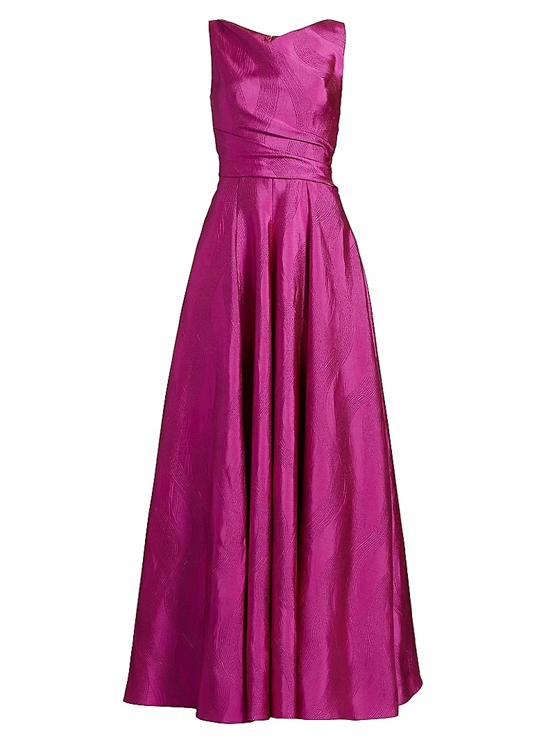 Draped Sleeveless Gown