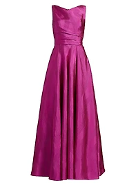 Draped Sleeveless Gown