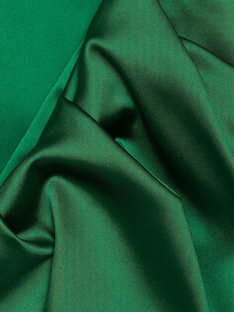 Satin Off-The-Shoulder Column Gown