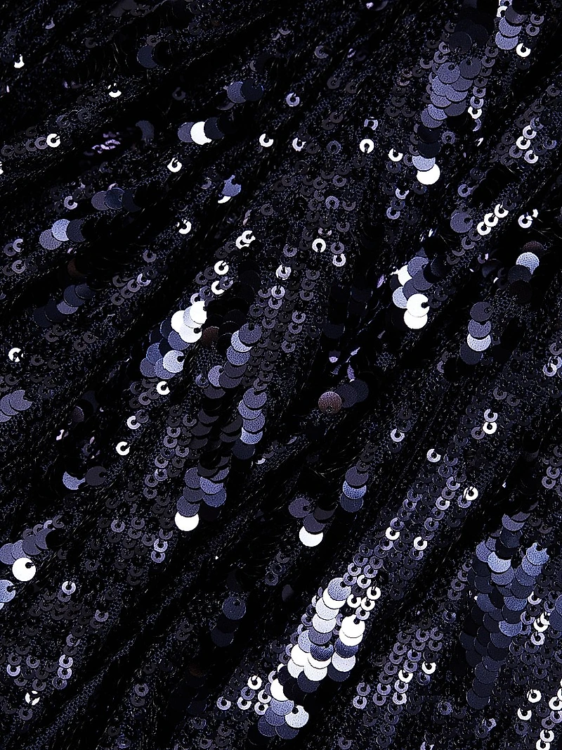 Sequin Fit-And-Flare Midi-Dress