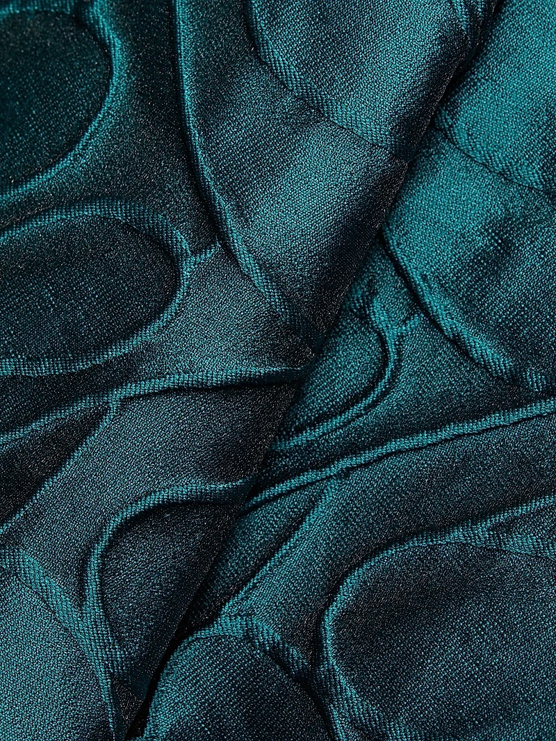 Jacquard Fit-And-Flare Midi-Dress