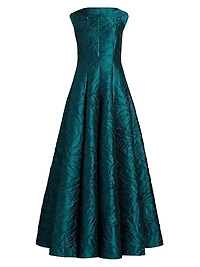 Jacquard A-Line Gown