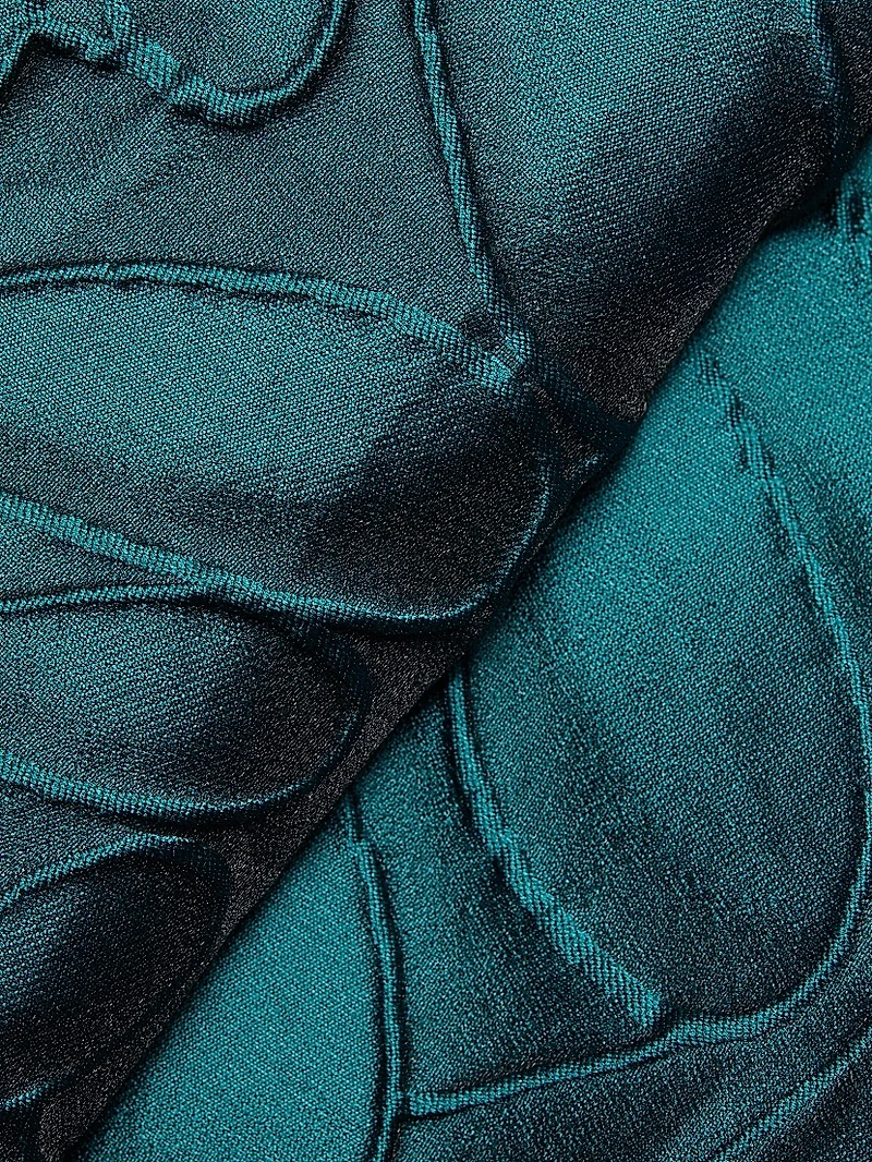 Jacquard A-Line Gown